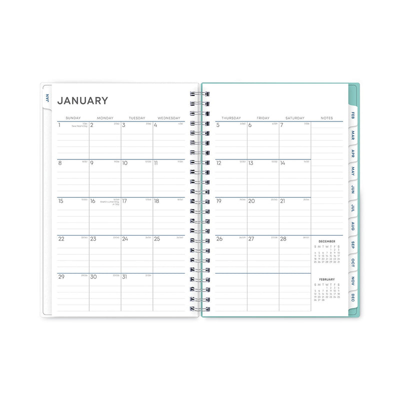 Blue Sky Chloe Frosted Weekly/Monthly Planner, Chloe Artwork, 8 x 5, Blue Cover, 12-Month (Jan to Dec): 2023