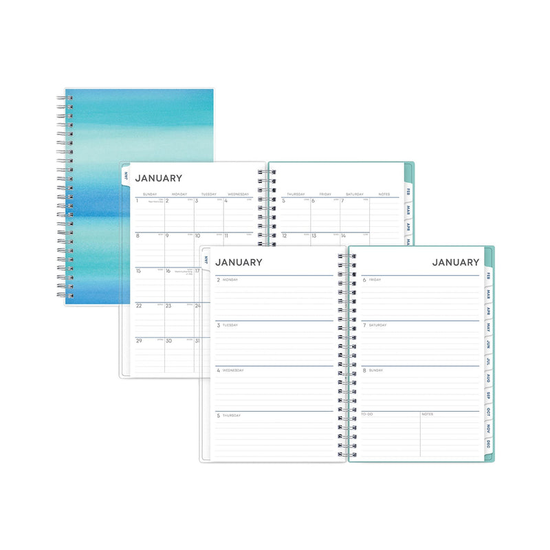 Blue Sky Chloe Frosted Weekly/Monthly Planner, Chloe Artwork, 8 x 5, Blue Cover, 12-Month (Jan to Dec): 2023