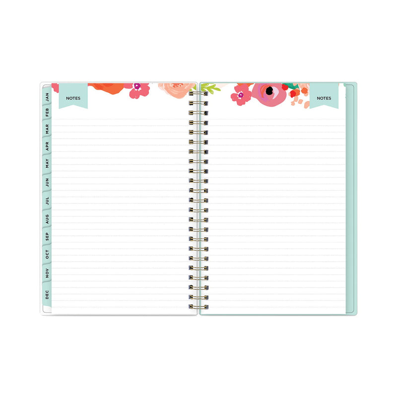 Blue Sky Day Designer Secret Garden Mint Frosted Weekly/Monthly Planner, 8 x 5, Multicolor Cover, 12-Month (Jan to Dec): 2023