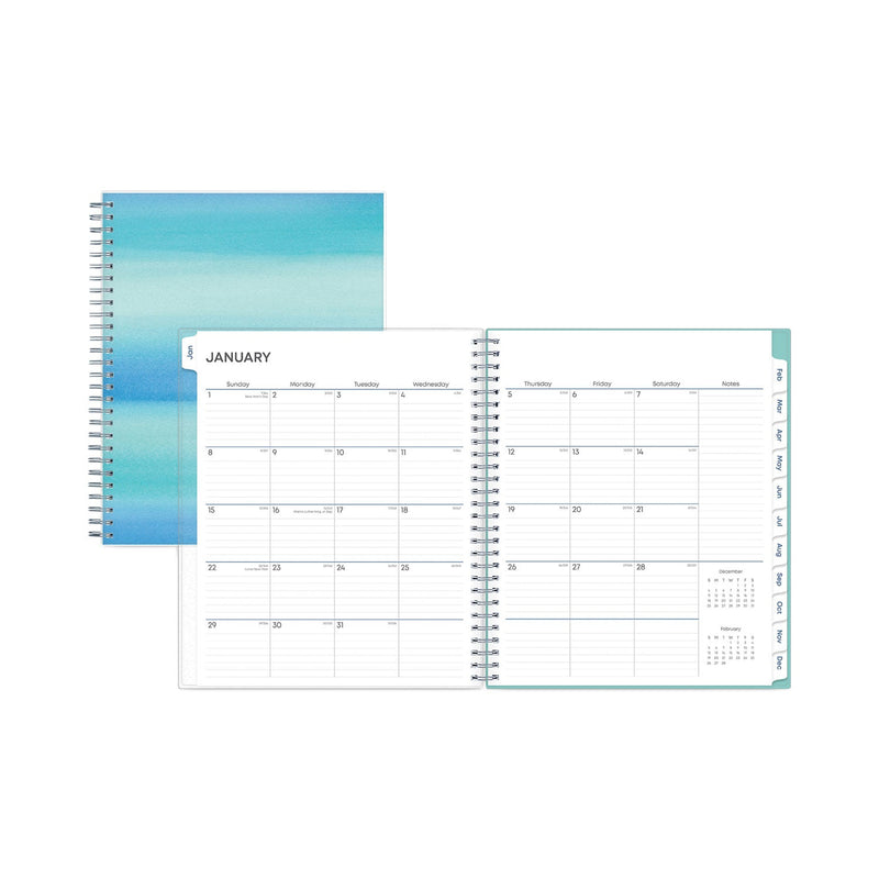 Blue Sky Chloe Frosted Monthly Planner, Chloe Artwork, 10 x 8, Blue Cover, 12-Month (Jan to Dec): 2023