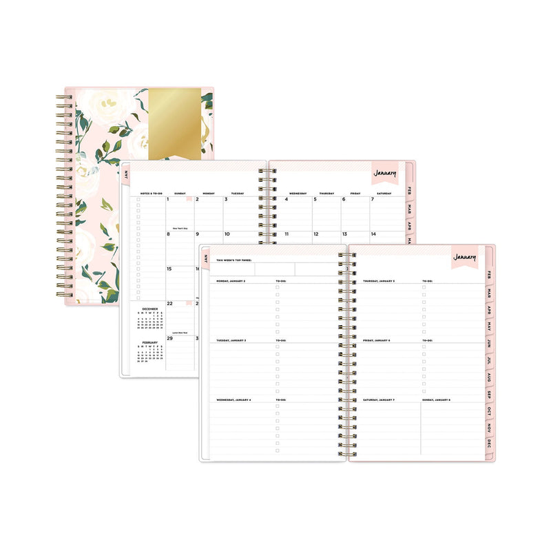 Blue Sky Day Designer Coming Up Roses Create-Your-Own Cover Weekly/Monthly Planner, 8 x 5, 12-Month (Jan to Dec): 2023