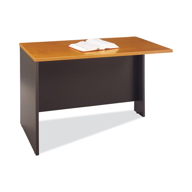 Bush Series C Collection 48W Return Bridge, 47.75w x 23.38d x 29.78h, Natural Cherry