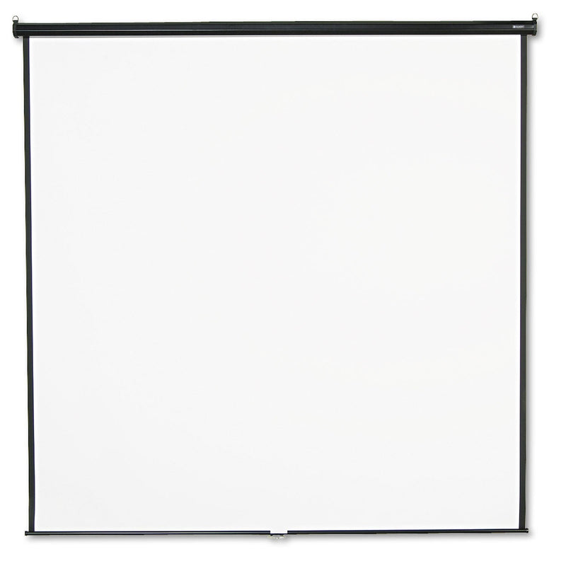 Quartet Wall or Ceiling Projection Screen, 96 x 96, White Matte Finish