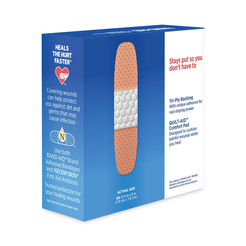 BAND-AID Plastic Adhesive Bandages, 0.75 x 3, 60/Box