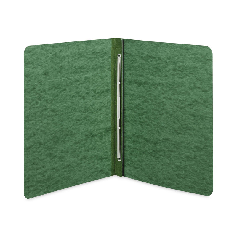 ACCO Pressboard Report Cover with Tyvek Reinforced Hinge, Two-Piece Prong Fastener, 3" Capacity, 8.5 x 11, Dark Green/Dark Green