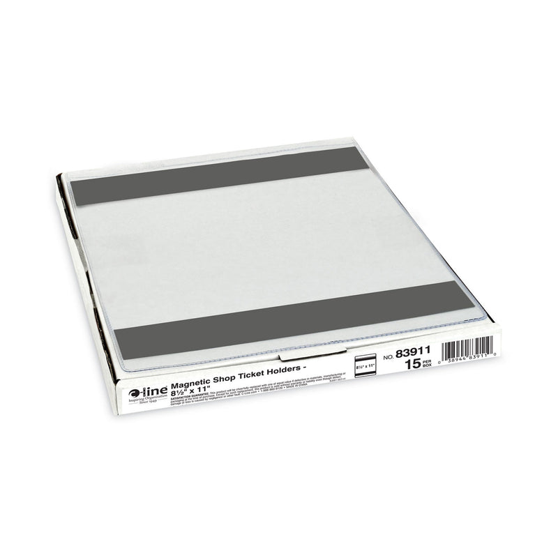 C-Line Magnetic Shop Ticket Holders, Super Heavyweight, 15 Sheets, 8.5 x 11, 15/Box