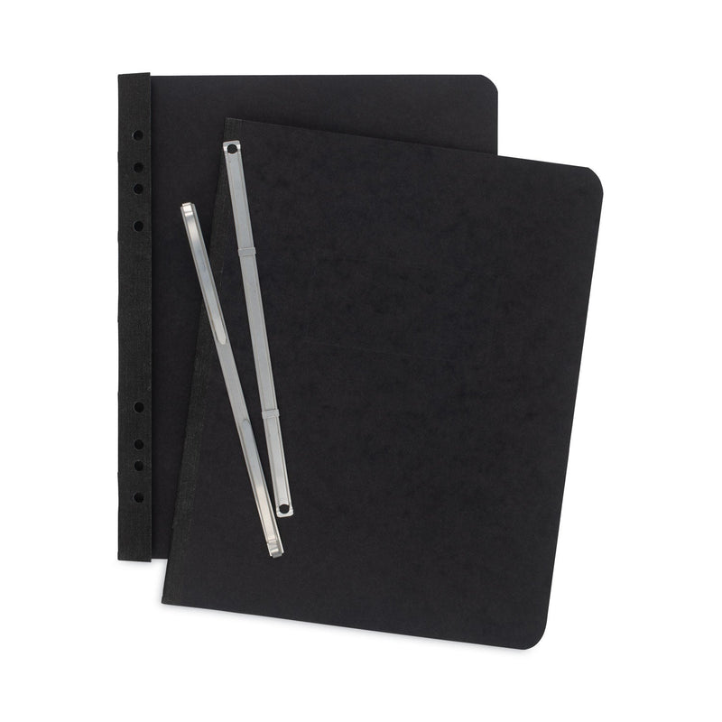 ACCO Pressboard Report Cover with Tyvek Reinforced Hinge, Two-Piece Prong Fastener, 3" Capacity, 8.5 x 11, Black/Black