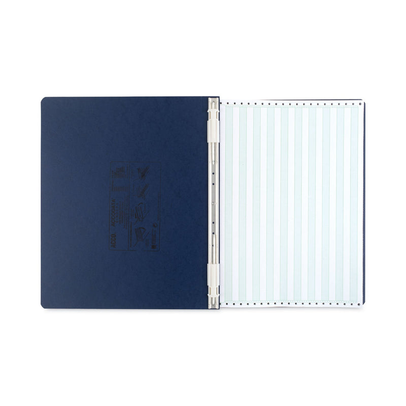 ACCO PRESSTEX Covers with Storage Hooks, 2 Posts, 6" Capacity, 14.88 x 11, Dark Blue