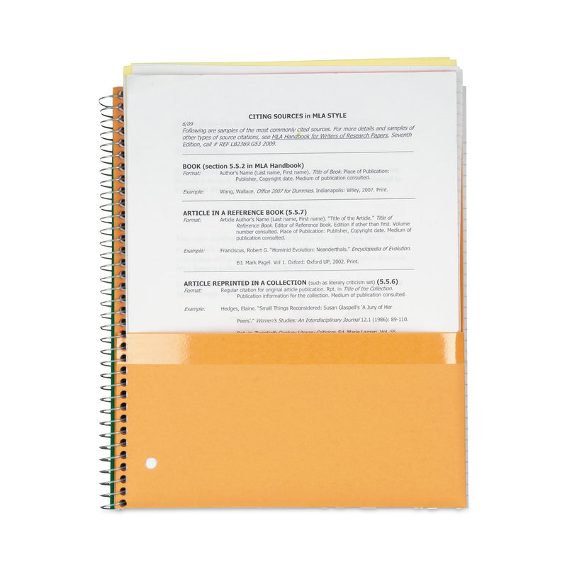 Five Star Wirebound Notebook, 1 Subject, Medium/College Rule, Randomly Assorted Covers, 11 x 8.5, 100 Sheets, 6/Pack