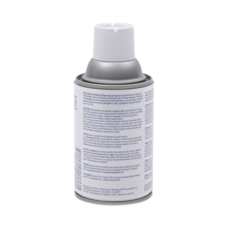 Boardwalk Metered Air Freshener Refill, Powder Mist, 5.3 oz Aerosol Spray, 12/Carton