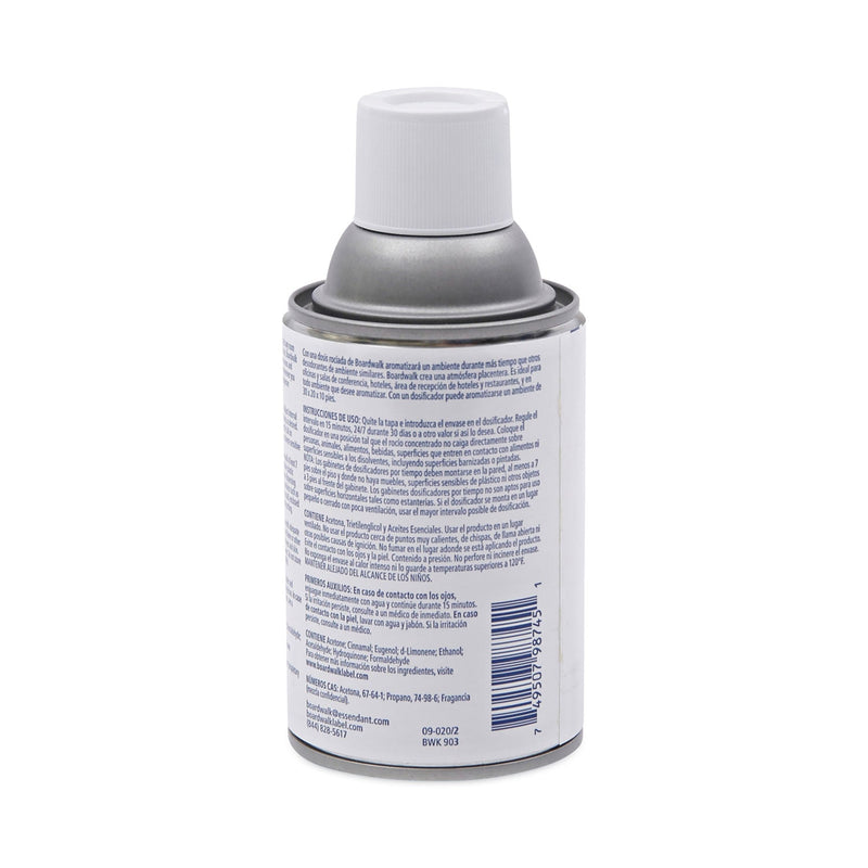 Boardwalk Metered Air Freshener Refill, Cinnamon Sunset, 5.3 oz Aerosol Spray, 12/Carton