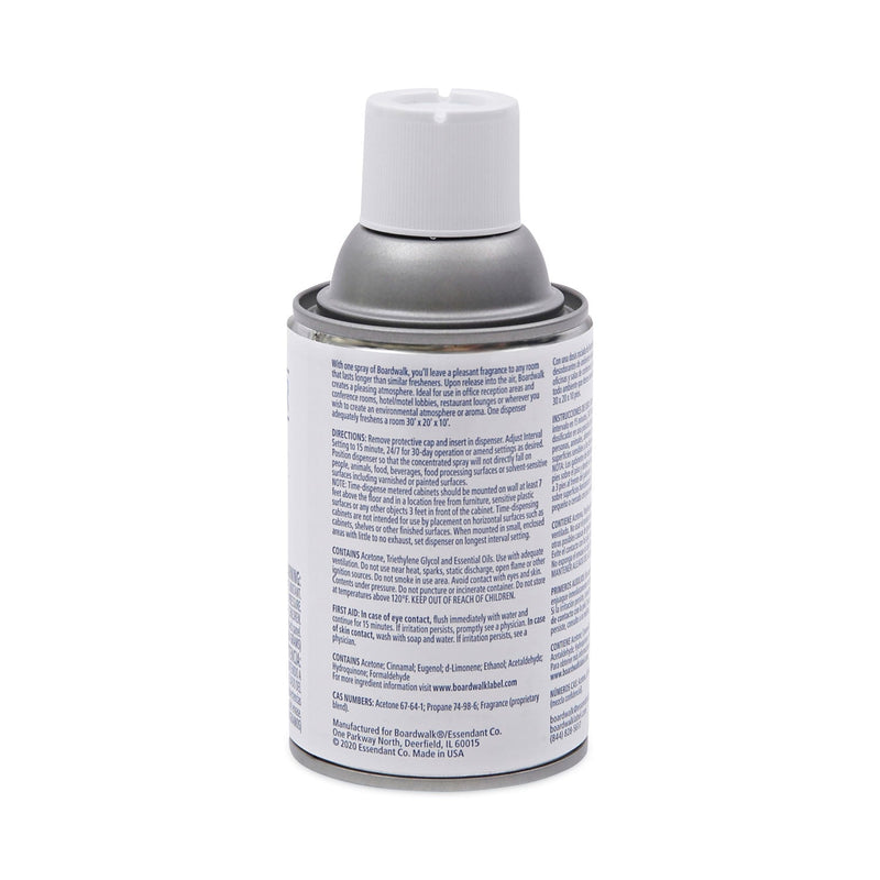 Boardwalk Metered Air Freshener Refill, Cinnamon Sunset, 5.3 oz Aerosol Spray, 12/Carton