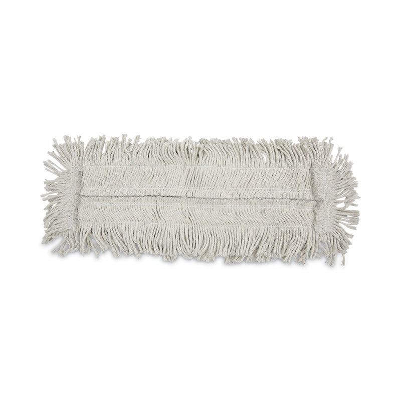 Boardwalk Disposable Cut End Dust Mop Head, Cotton/Synthetic, 24w x 5d, White