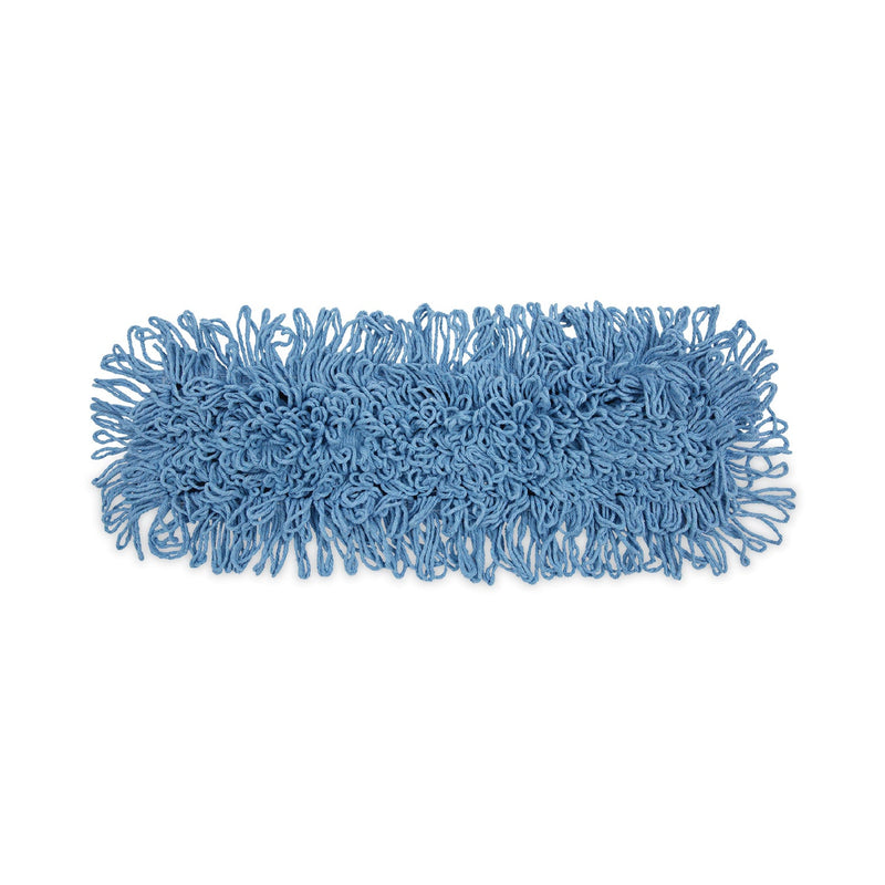 Boardwalk Mop Head, Dust, Looped-End, Cotton/Synthetic Fibers, 24 x 5, Blue
