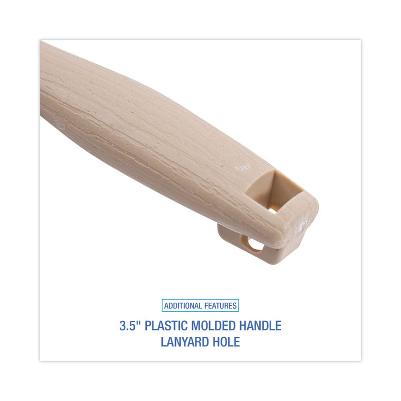 Boardwalk Counter Brush, Black Tampico Bristles, 4.5" Brush, 3.5" Tan Plastic Handle