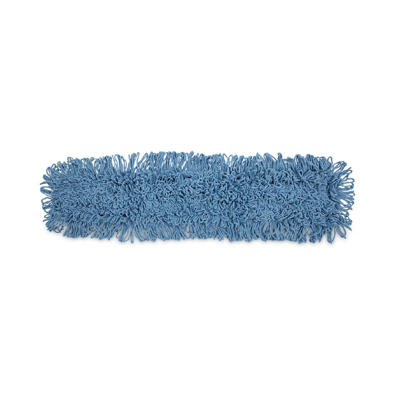 Boardwalk Dust Mop Head, Cotton/Synthetic Blend, 36 x 5, Looped-End, Blue