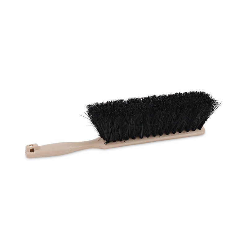 Boardwalk Counter Brush, Black Tampico Bristles, 4.5" Brush, 3.5" Tan Plastic Handle
