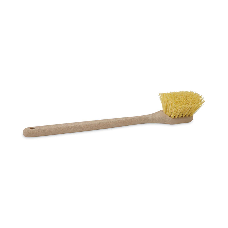 Boardwalk Utility Brush, Cream Polypropylene Bristles, 5.5 Brush, 14.5" Tan Plastic Handle