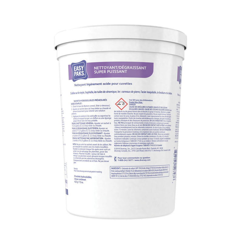 Easy Paks Heavy-Duty Cleaner/Degreaser, 1.5 oz Packet, 36/Tub, 2 Tubs/Carton