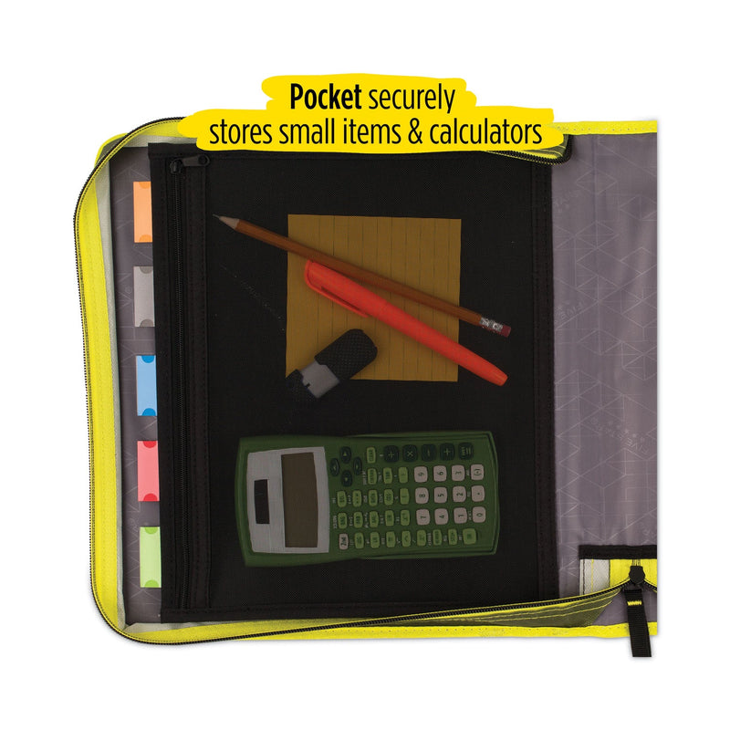 Five Star Zipper Binder and Expansion Panel, 3 Rings, 2" Capacity, 11 x 8.5, Assorted