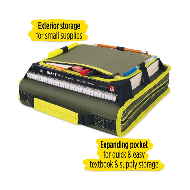 Five Star Zipper Binder and Expansion Panel, 3 Rings, 2" Capacity, 11 x 8.5, Assorted