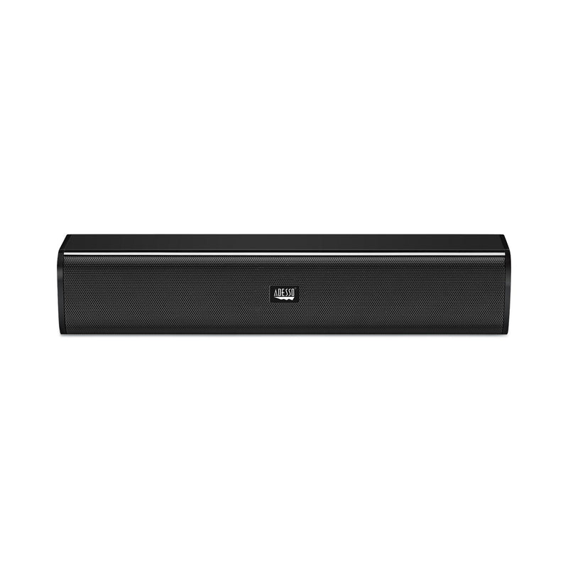 Adesso Xtream S5 Stereo Multimedia Soundbar Speaker, Black