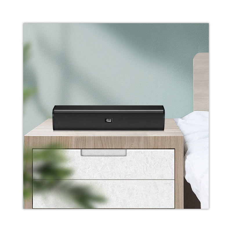 Adesso Xtream S5 Stereo Multimedia Soundbar Speaker, Black