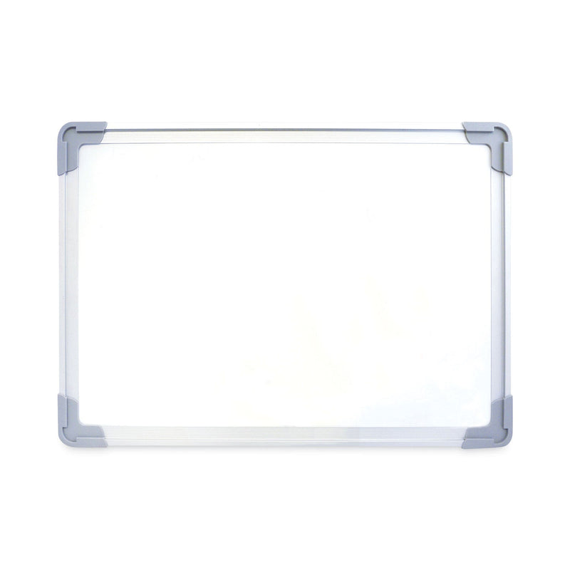 Flipside Dual-Sided Desktop Dry Erase Board, 18 x 12, White Surface with Aluminum Frame
