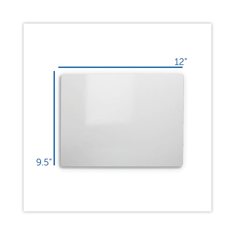 Flipside Dry Erase Board, 12 x 9.5,White, 12/Pack