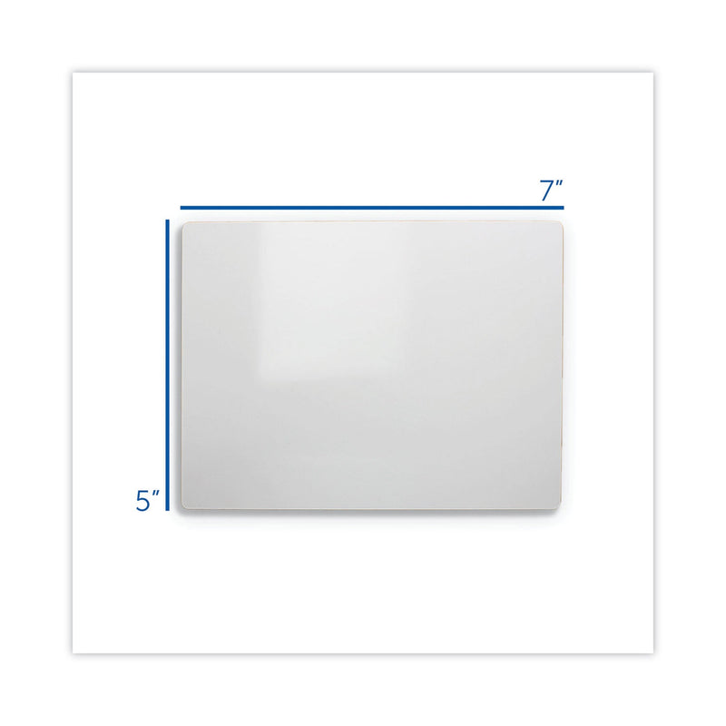 Flipside Two-Sided Dry Erase Board, 7 x 5, White Front and Back, 24/Pack
