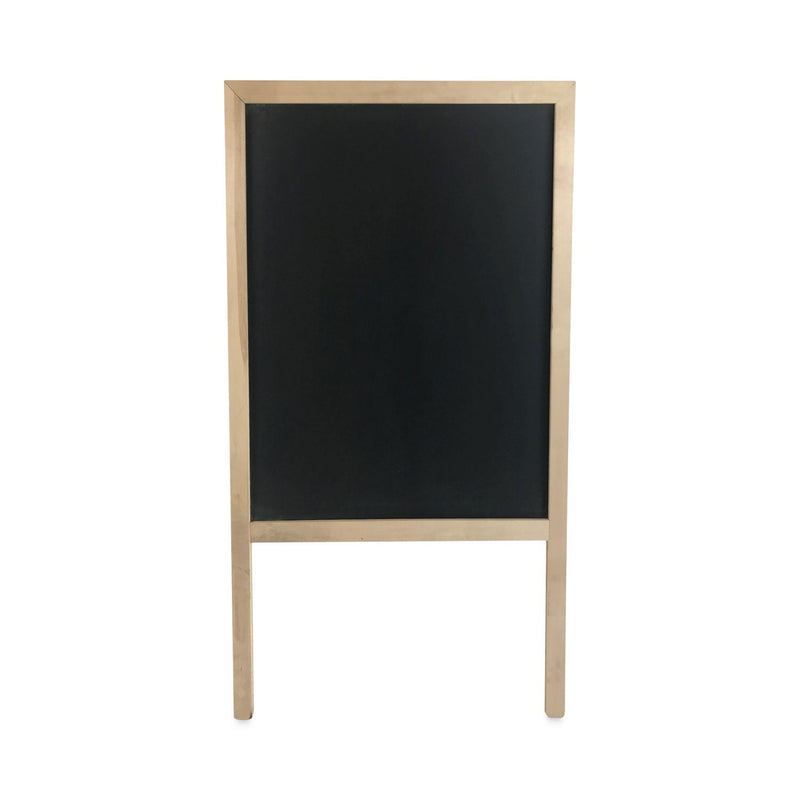 Flipside Black Chalkboard Marquee Board. 24 x 42, Natural Wood Frame
