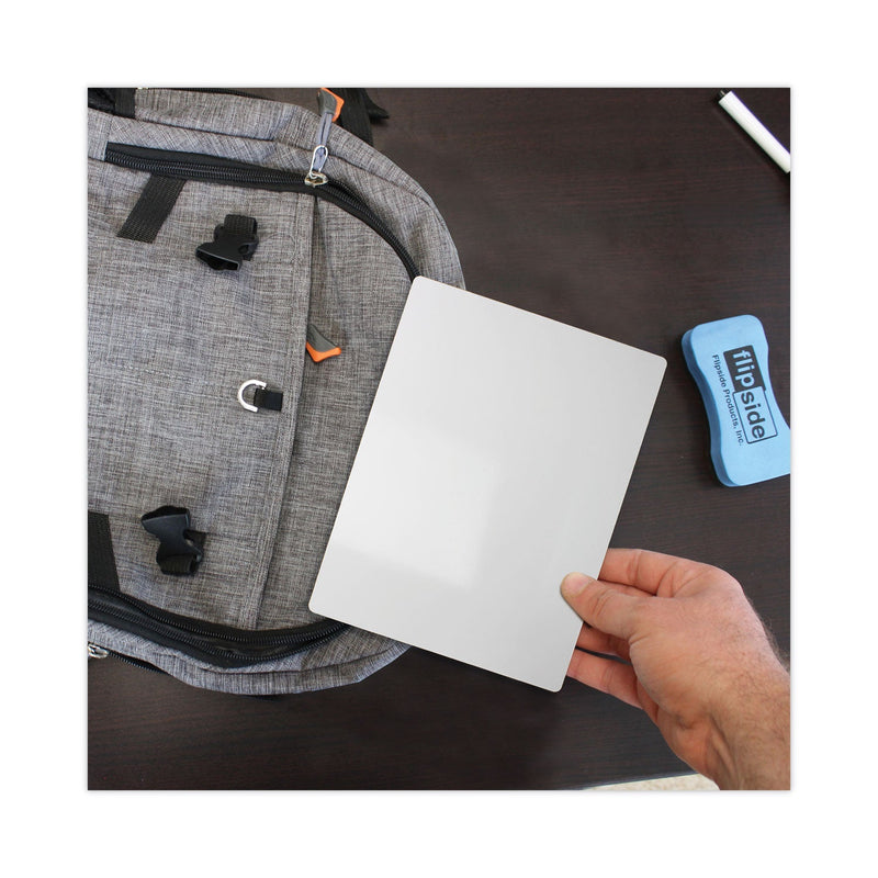 Flipside Dry Erase Board, 7 x 5, White, 12/Pack