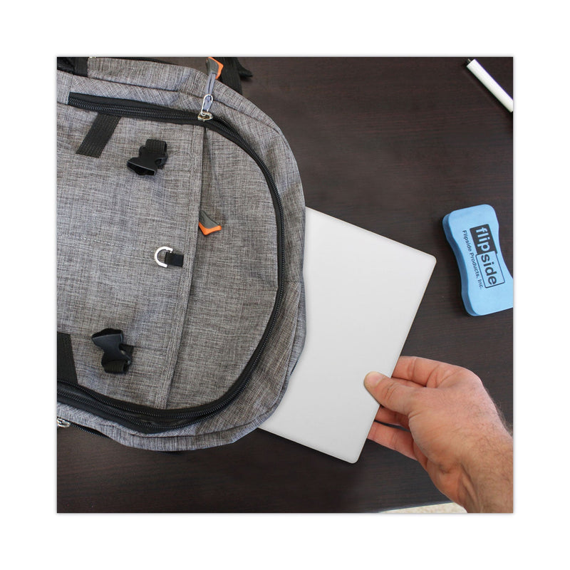 Flipside Dry Erase Board, 12 x 9.5,White, 12/Pack