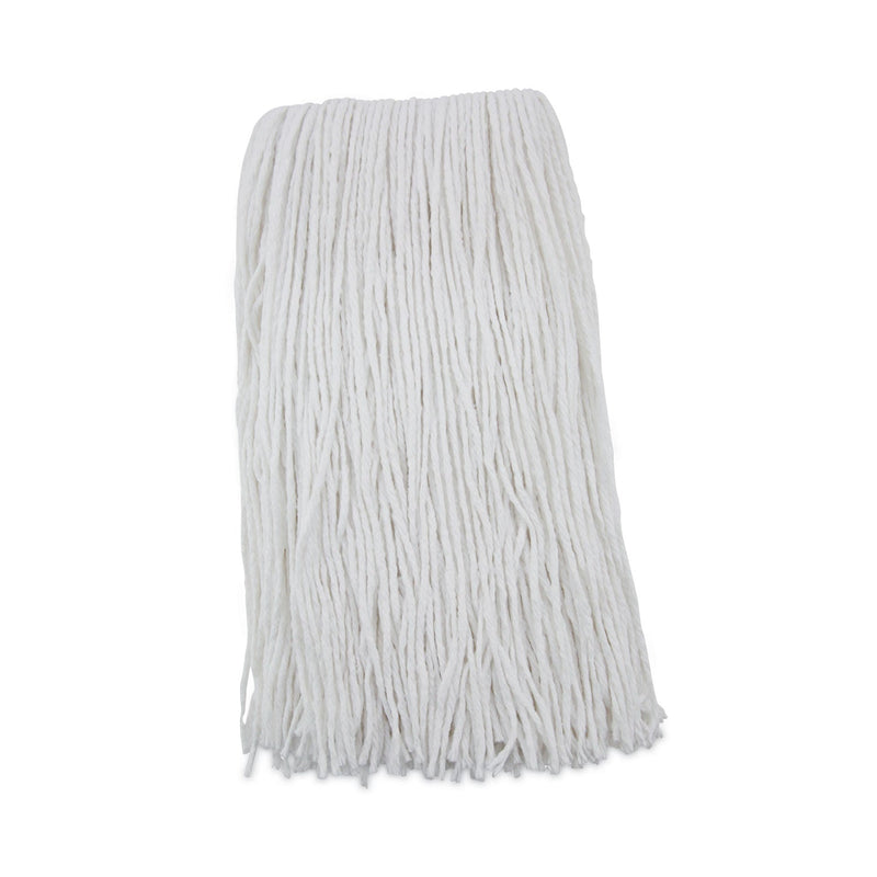 Boardwalk Premium Cut-End Wet Mop Heads, Rayon, 20oz, White, 12/Carton