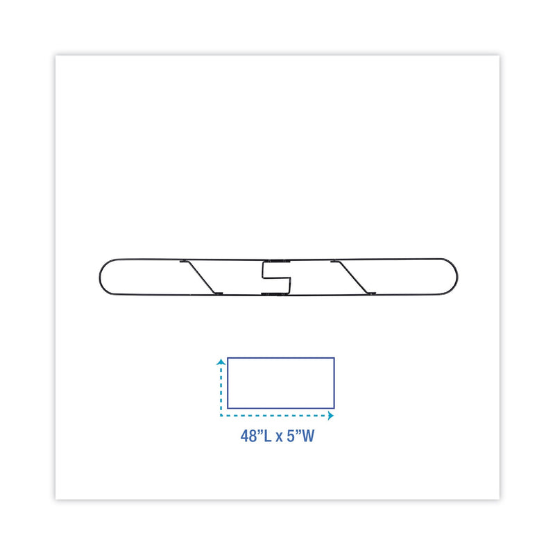 Boardwalk Clip-On Dust Mop Frame, 48w x 5d, Zinc Plated