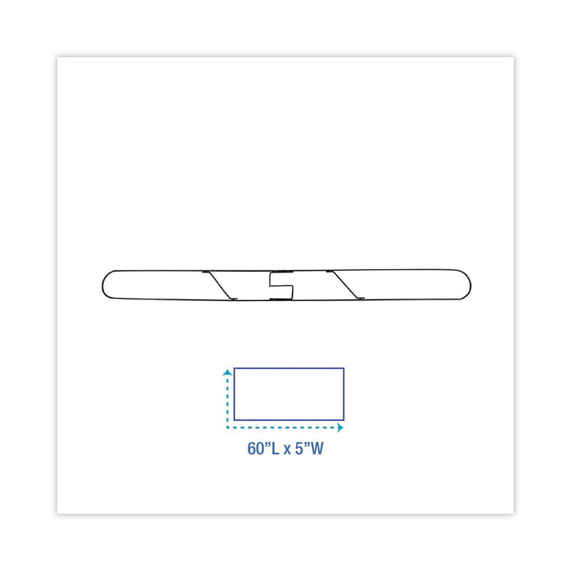 Boardwalk Clip-On Dust Mop Frame, 60w x 5d, Zinc Plated