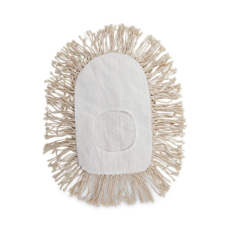 Boardwalk Wedge Dust Mop Head, Cotton, 17.5 x 13.5, White