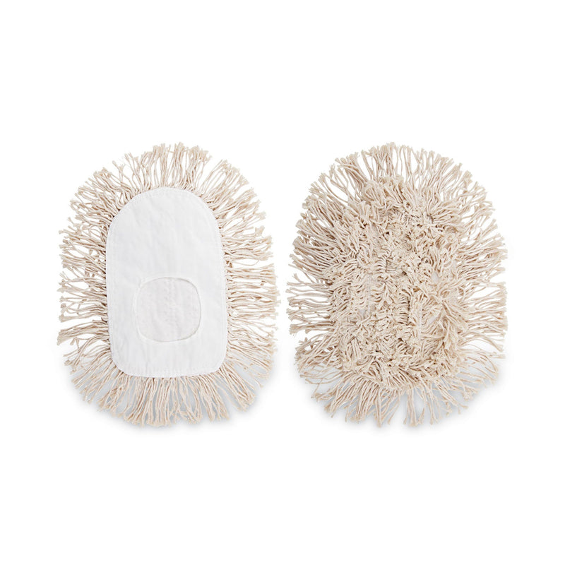 Boardwalk Wedge Dust Mop Head, Cotton, 17.5 x 13.5, White