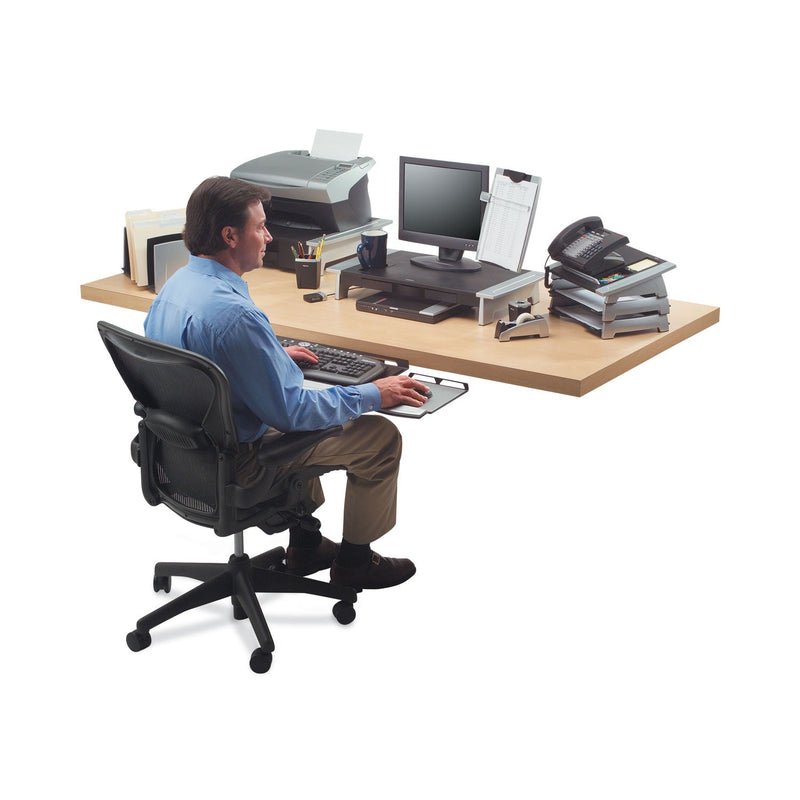 Fellowes Office Suites Printer/Machine Stand, 21.25 x 18.06 x 5.25, Black/Silver