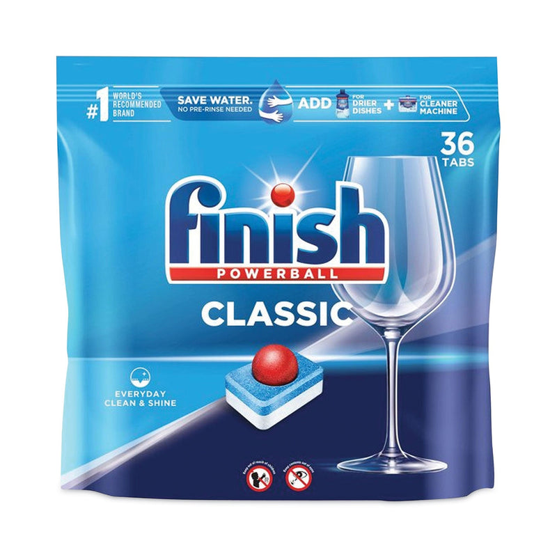 FINISH Powerball Classic Dishwasher Tabs, Fresh Scent, 36/Pack