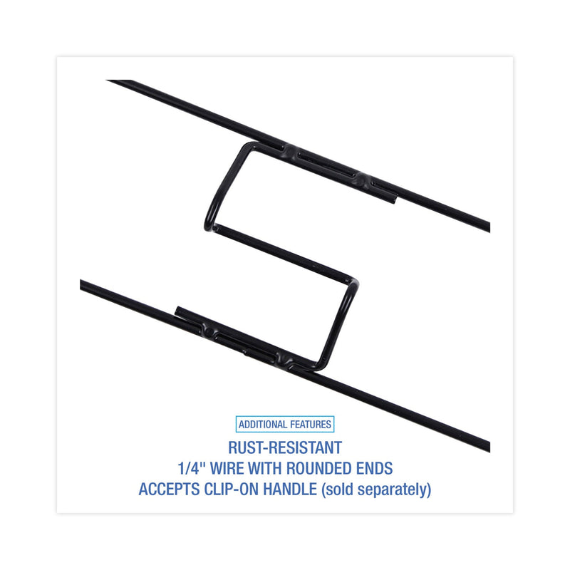 Boardwalk Clip-On Dust Mop Frame, 24w x 5d, Zinc Plated