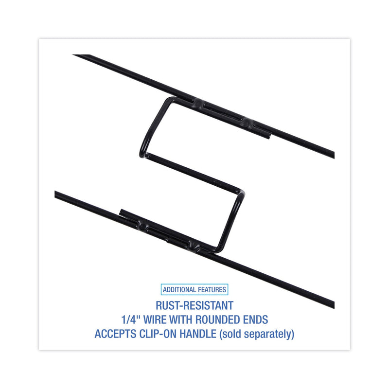 Boardwalk Clip-On Dust Mop Frame, 36w x 5d, Zinc Plated