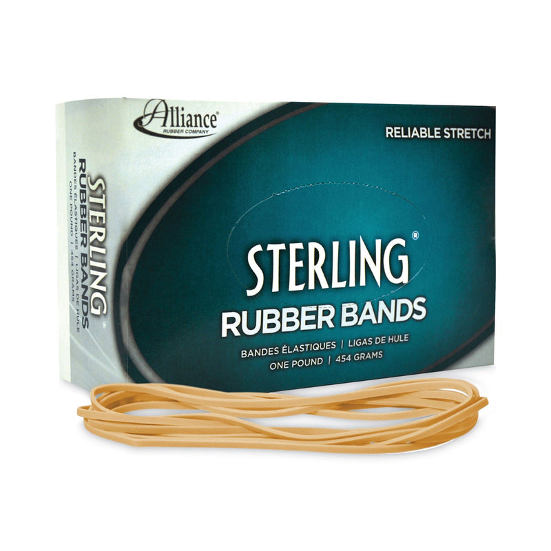 Alliance Sterling Rubber Bands, Size 117B, 0.06" Gauge, Crepe, 1 lb Box, 250/Box