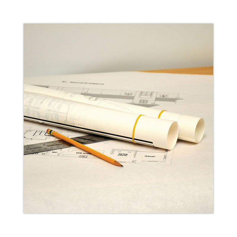 Alliance Pale Crepe Gold Rubber Bands, Size 64, 0.04" Gauge, Golden Crepe, 1 lb Box, 490/Box