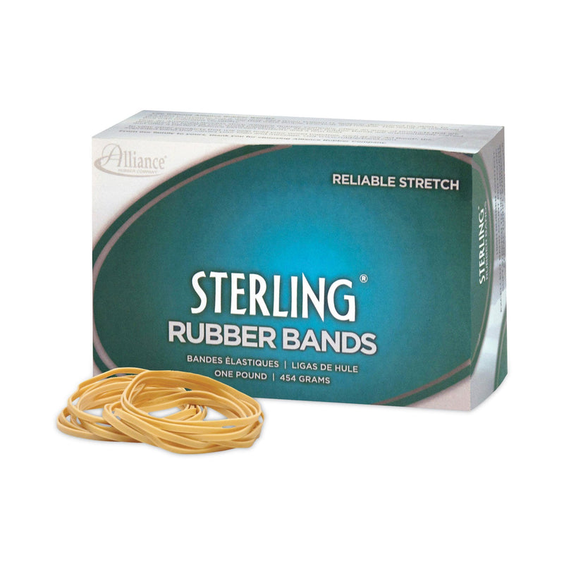 Alliance Sterling Rubber Bands, Size 64, 0.03" Gauge, Crepe, 1 lb Box, 425/Box