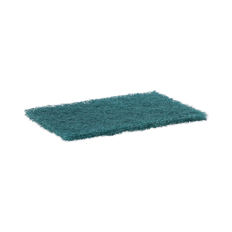 Boardwalk Heavy-Duty Scour Pad, 6 x 9, Green 15/Carton
