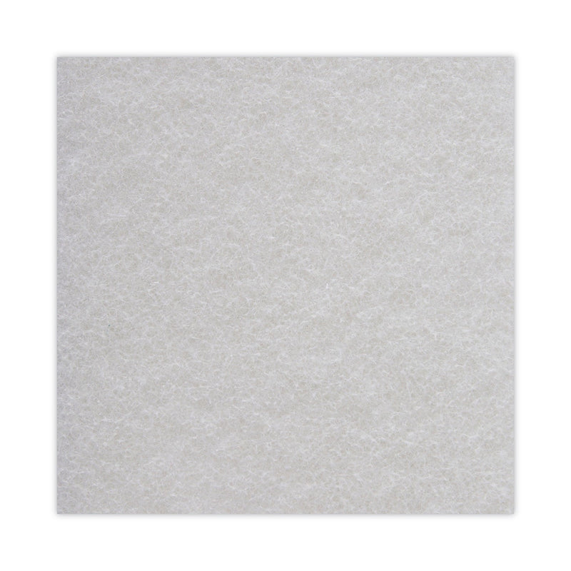 Boardwalk Light Duty Scour Pad, White, 6 x 9, White, 20/Carton