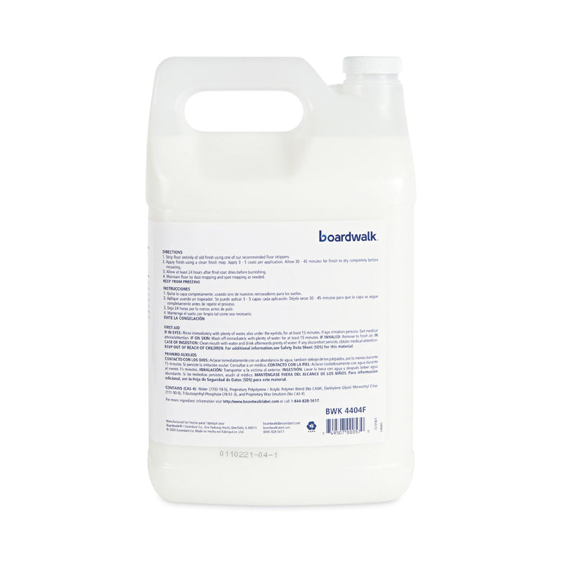 Boardwalk High Traffic Floor Polish, 1 gal Bottle, 4/Carton