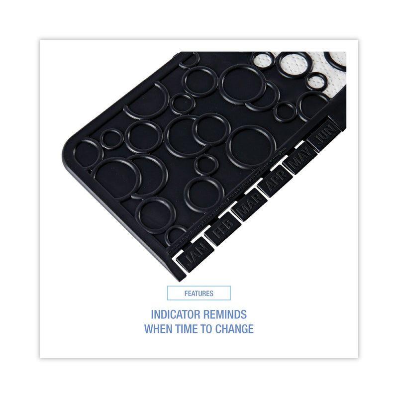 Boardwalk Commode Mat 2.0, Rubber, 22.88 x 22, Black/White, 6/Carton