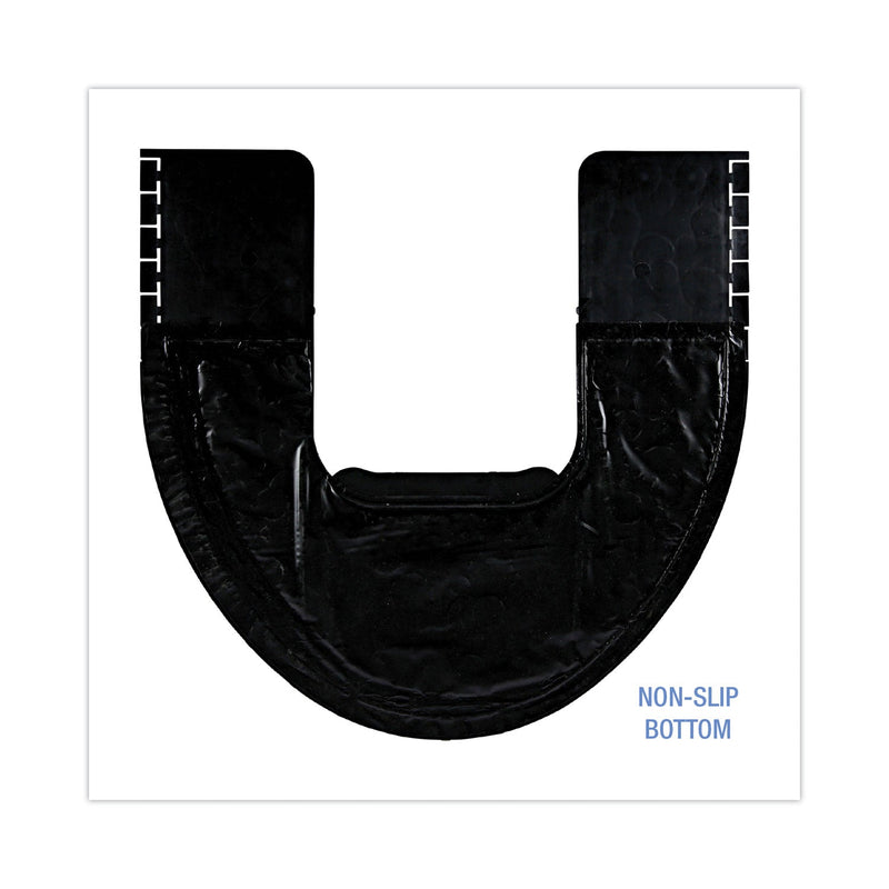 Boardwalk Commode Mat 2.0, Rubber, 22.88 x 22, Black/White, 6/Carton